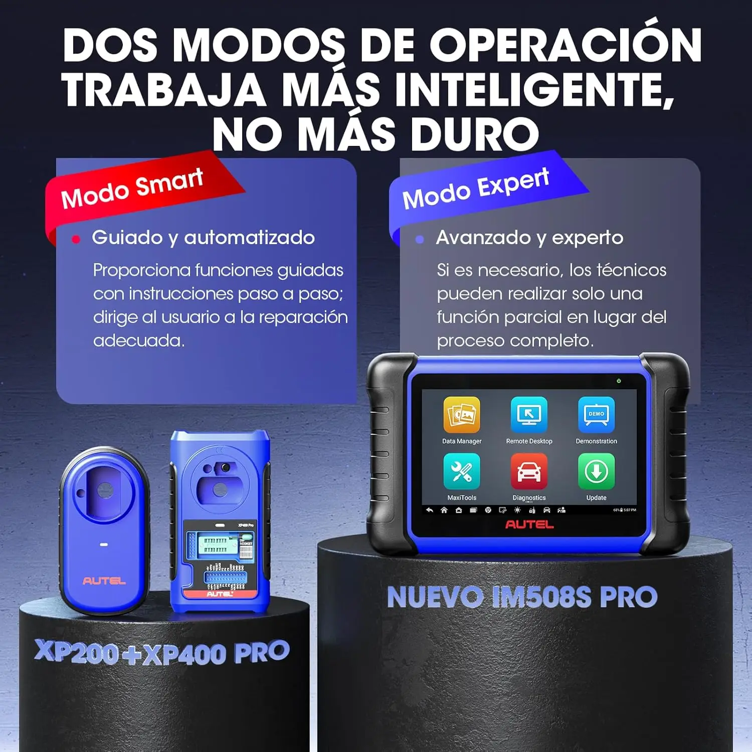 Autel MaxiIM IM508S Pro مع أداة برمجة المفاتيح XP400 Pro IMMO أداة الماسح الضوئي التشخيصي ثنائية الاتجاه تحديث مجاني لمدة عامين
