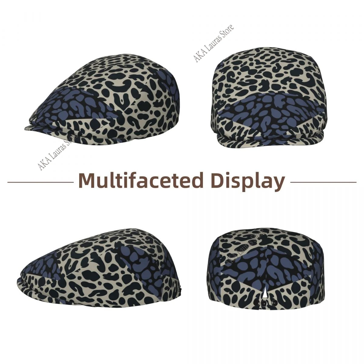 Winter Hat Male Berets Leopard Print HJat for Women