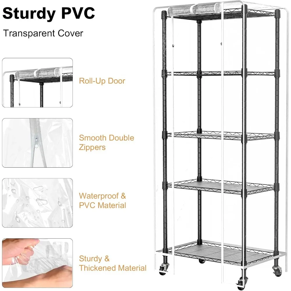 Mini mala pět děj skleník, outdoorové přenosné skleník s průhledná pvc bh zakrýt a kov formulovat, 23.2X13.4X61.4, halové