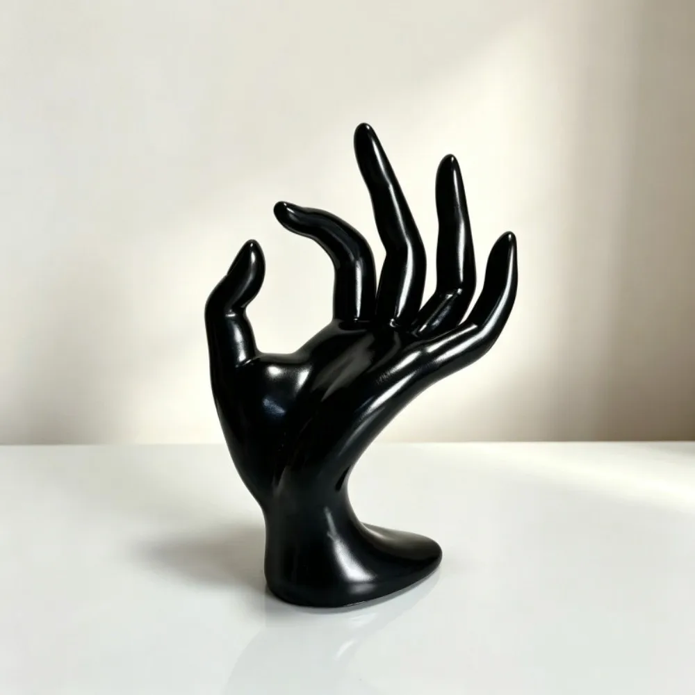 Simulation Hand 3D Printed Jewelry Display Hand Model Elegant Realistic Bracelet Holder Durable Sturdy Ring Organizer Home Use