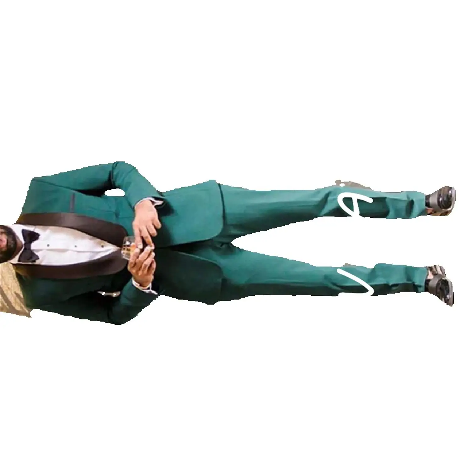 

CustomizedBrand Green Wedding Suits for Men Groom Wedding Prom Tuxedo 2Piece Slim Fit Terno Masculino Costume Homme Best Man Bla