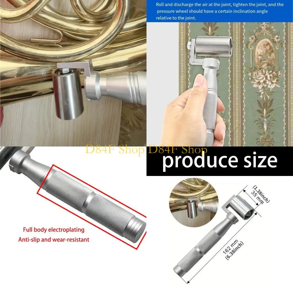 D84F High Performances Aluminum Roller Equipped With Double Ball Bearing And Textured Pressing Surfaces
