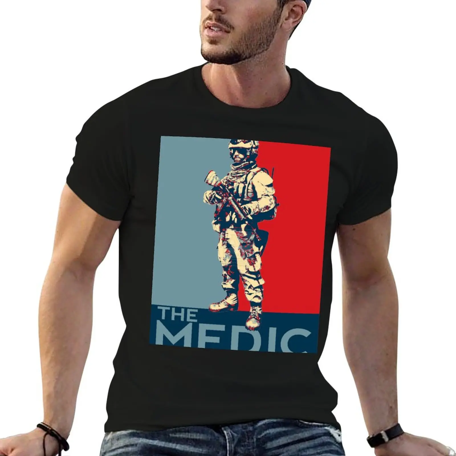 Battlefield 3 Medic T-Shirt Big and Tall Loose Fit T-Shirt