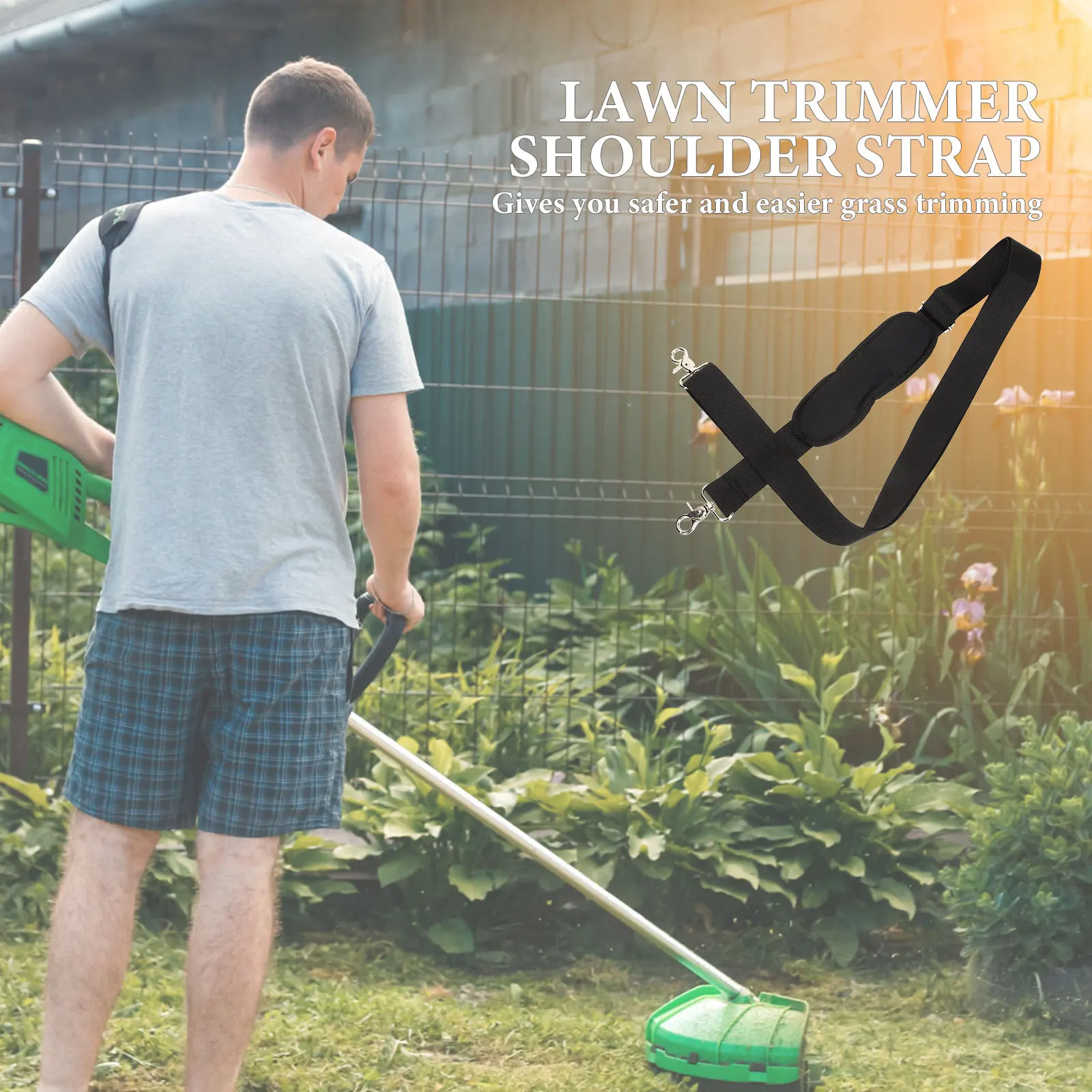 العشب الانتهازي حزام الكتف قابل للتعديل سميكة تسخير لأدوات الحدائق أداة تشذيب الحديقة تحمل حزام الظهر منفاخ الأشرطة #2