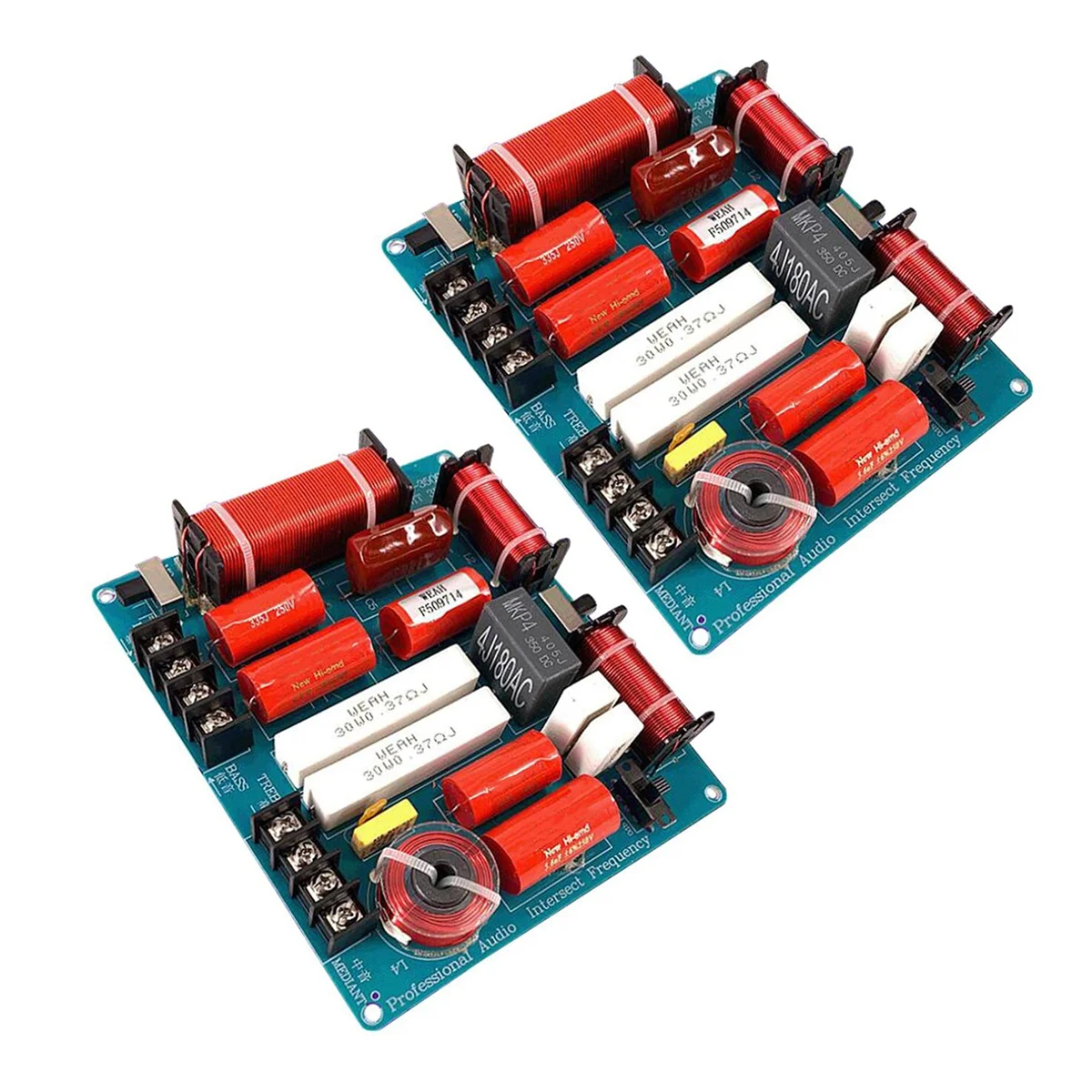 KTV Palco Speaker Crossover Board, Áudio Agudos, Mediante, Bass, 3 Way, Divisor de Freqüência, 2X, 350W