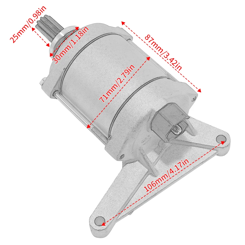 23P-81890-00 Motorcycle Starter Motor For Yamaha XT1200 XT1200ZE Super Tenere ES 2014 2015 - 2022 XT1200Z Super Tenere 2010-2018