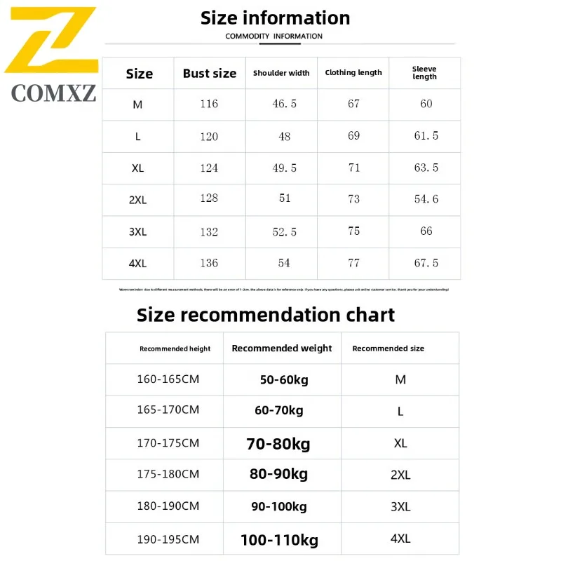 COMXZ Mens Padded Jacket 2025 Stand Collar Design Warm Quality Ski Trip Winter Jacket Casual Outing Thick Fabric Padding Coat