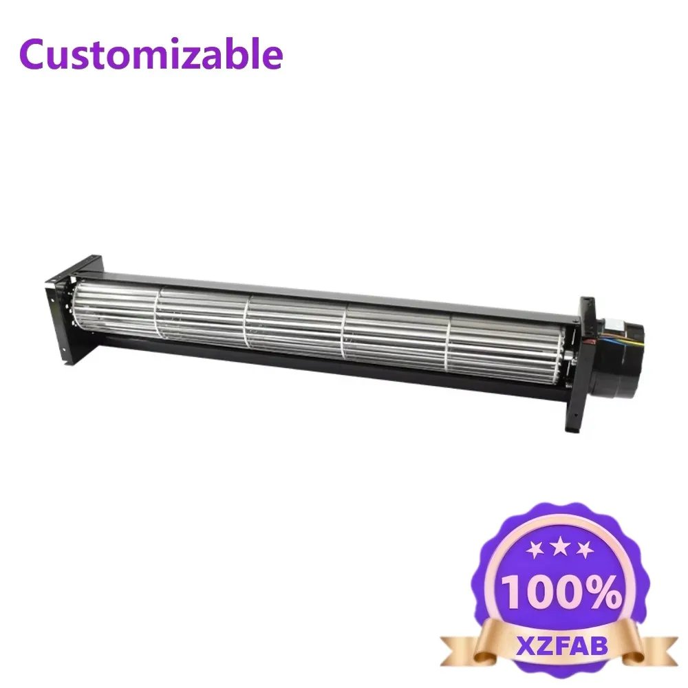 Factory Direct 2026 12V 24V DC 60mm Cross-flow Fan Aluminum Alloy Blade Tangential Fan Blower Silent Cross Flow Fan for Refriger