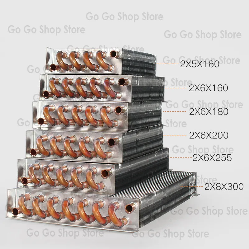 

Холодильник с медной трубкой, алюминиевый ребристый конденсатор, морозильная камера, изготовленный из небольшого радиатора без корпуса, радиатор, водяное охлаждение