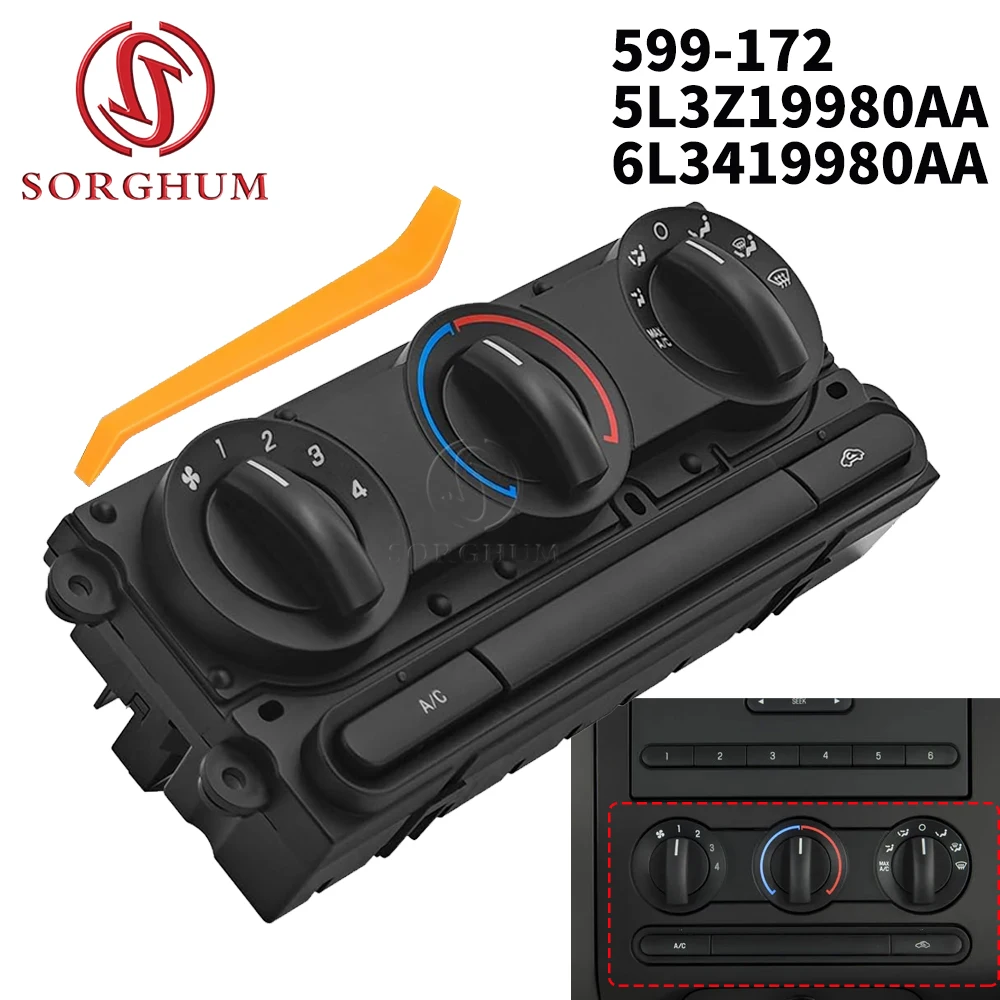 Módulo de control de climatización y calefacción para automóvil 599-172, para Ford F-150, Lobo 2005-2008 5L3Z19980AA 6L3419980AA