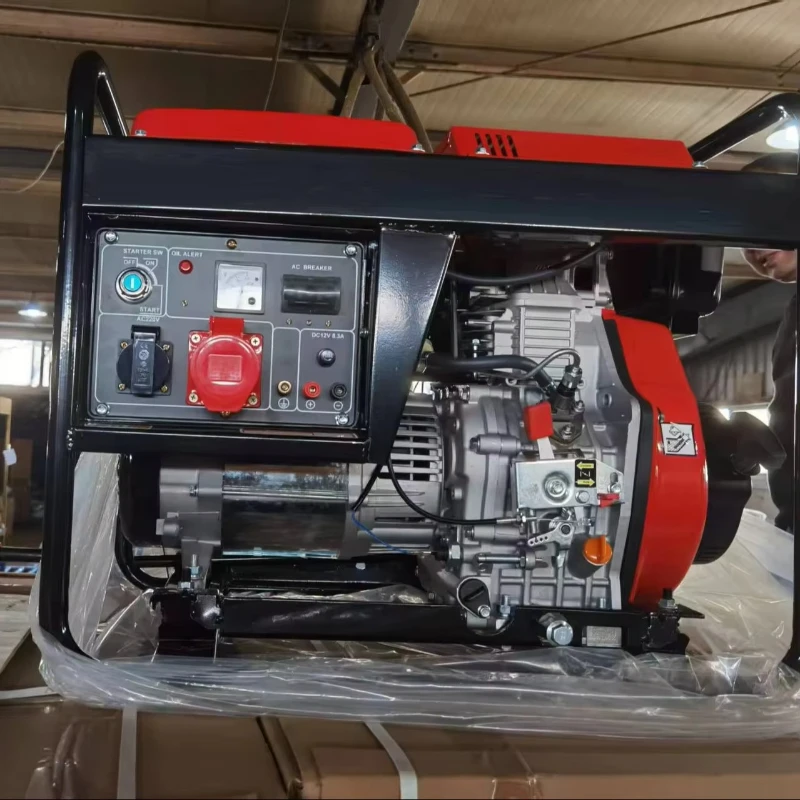 LBD-6500 Electric Start 5KW Petrol Generator Copper Wire Three-Phase Petrol Generator with Wheels & Push Handle