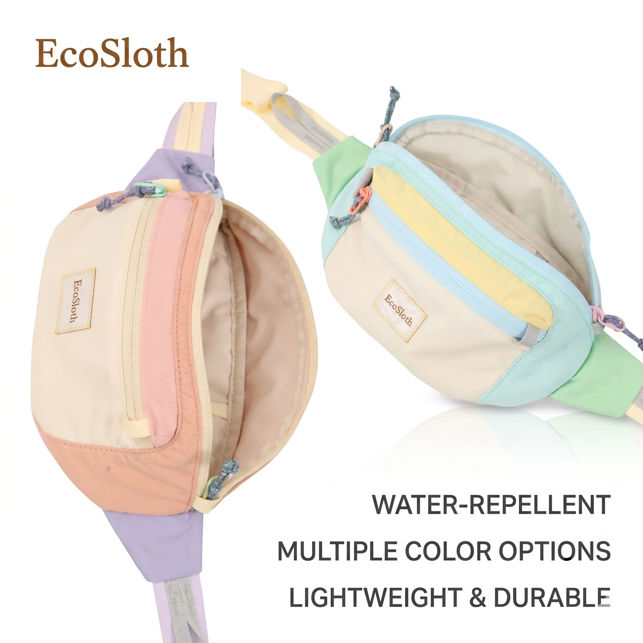 ecosloth-multi-pocket-waist-pack-with-wide-strap-lightweight-crossbody-bag-water-repellent-fanny-packs-for-unisex-outdoors
