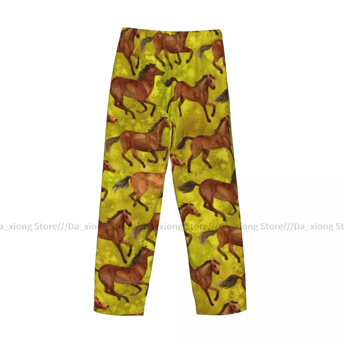 Men Sleep Bottoms Male Lounge Trousers Men\'s Running Horses Pajama Pants