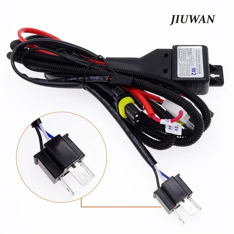 1pc for H4 H13 9007 Wiring Harness Socket Xenon Lamp HID Connector Telescopic Lamp Control Line Group Change Light Beam 5500 Kit