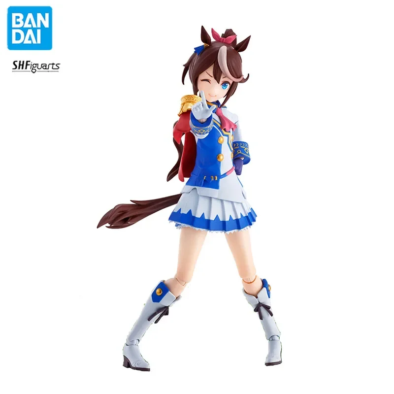 

In Stock Bandai SHF Uma Musume Tokai Teio Genuine Anime Figure Model Doll Action Figures Collection Cute Toys for Boys Gifts CE