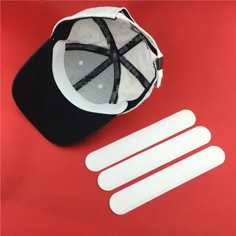 

10/20pcs Hat Sweat Absorber Sweat Pads Summer Cap Liner Bands Sweatband Visor Hat Size Reducer Adhesive Sweat Absorbing Strips