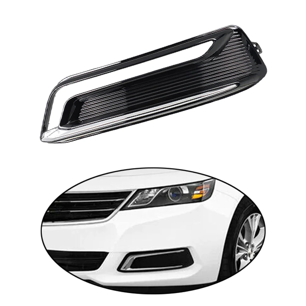 Cubierta de luz antiniebla del parachoques delantero, embellecedor de bisel izquierdo/derecho para Chevrolet Chevy Impala 2014, 2015, 2016, 2017, 2018, 2019, 23455347