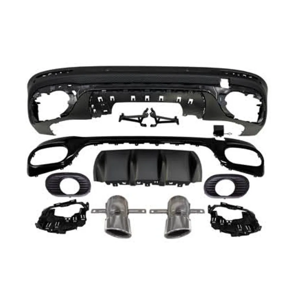 

Suitable for Glb-class X247 GLB35 diffuser, with a silver-pointed GLB35 rear lip, suitable Suitable for Mercedes-Benz