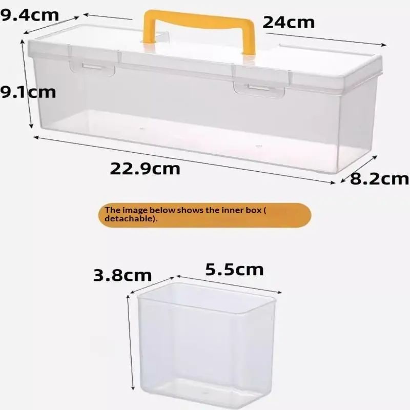 Transparent Tool Sorting Box Multi-grid Design Household Hardware Container for Screws Wrenches Parts Storage