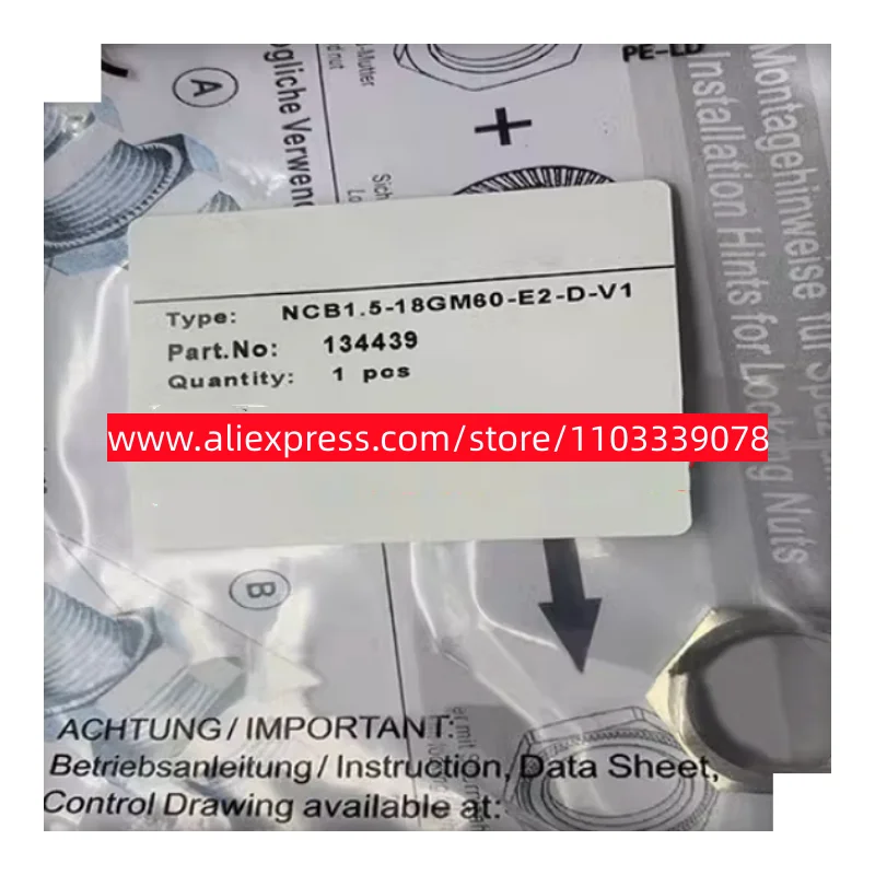 

New high-pressure sensor NCB1.5-18GM60-E2-D-V1 NCB1.5-18GM60-E2-D