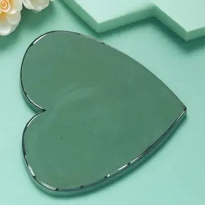 1 قطعة زهرة رأس السيارة الديكور DIY بها بنفسك زهرة الطين مع كوب الشفط لحفل الزفاف متجر المنزل استخدام الأخضر كبير على شكل قلب الأزهار