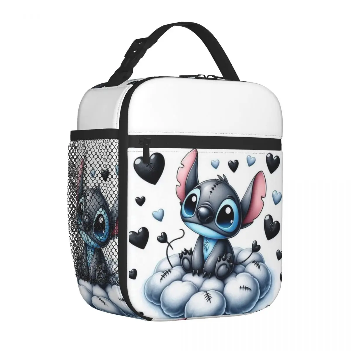 Custom SLilo And Stitch Cartoon Lunch Bag Cooler Thermal Insulated Lunch Box for Children School Food Portable Tote Bags