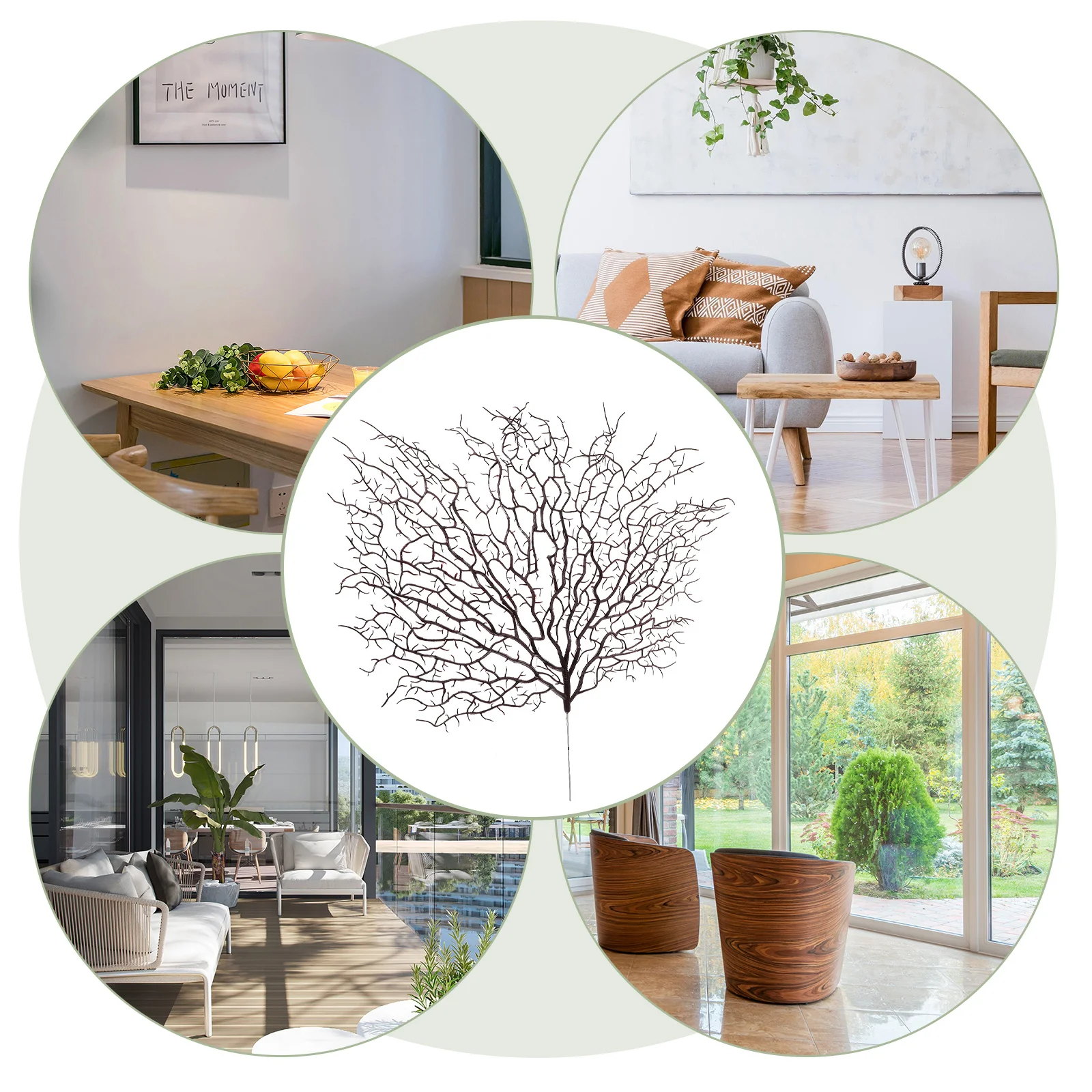 

2Pcs Artificial Tree Branches Plastic Coral Twigs Realistic DIY Headband Decoration Home Table Vase Filling DIY Tree Twigs