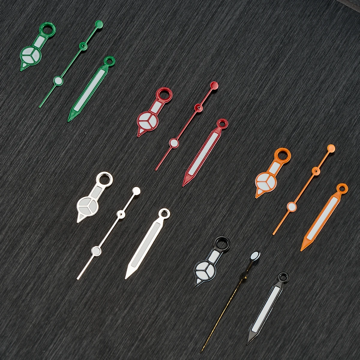 NH35 Hands Green Red Silver Gold Blue Watch Hands For NH34 NH35 NH36 4R 7S Movement Watches Pointers Green Luminous