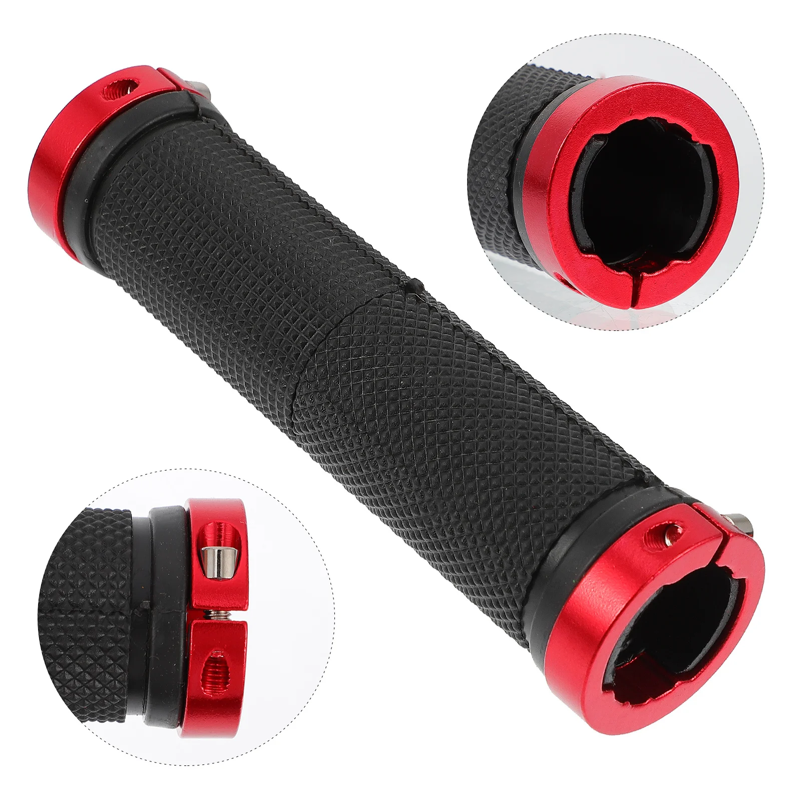 1Set Cycle Handle Grips ABS Lightweight Durable Nonslip Grip Shockproof Lock Ring Enjoyable Cycling Experience Gift