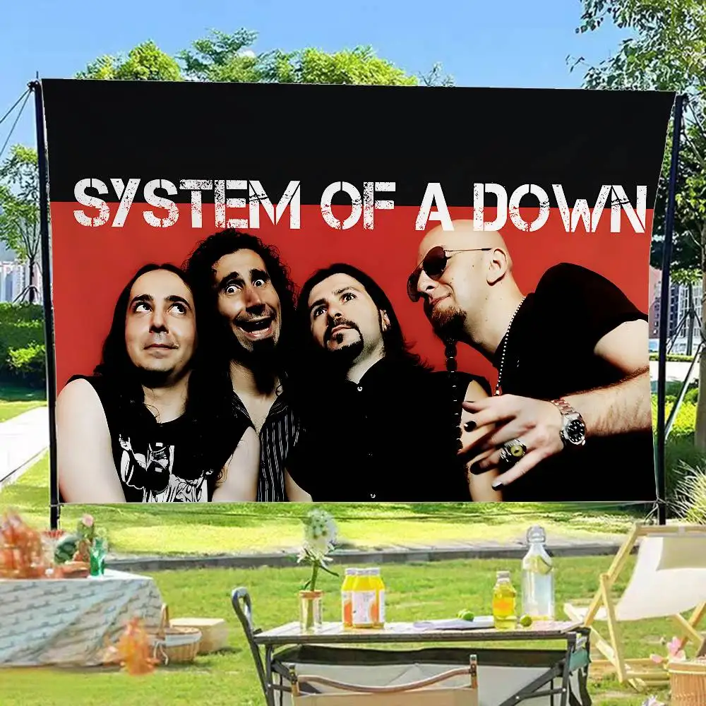 Metal Band S-System Of A D-Down Printed Large Flag Art Science Fiction Room Home Decor Decor Banner