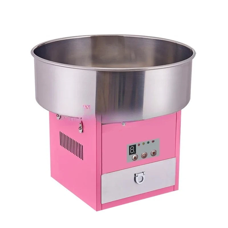Commercial Use Pink Professional Fairy Floss Cotton Candy Machine High Capacity Easy Clean For Carnival Party Event New Sale Hot