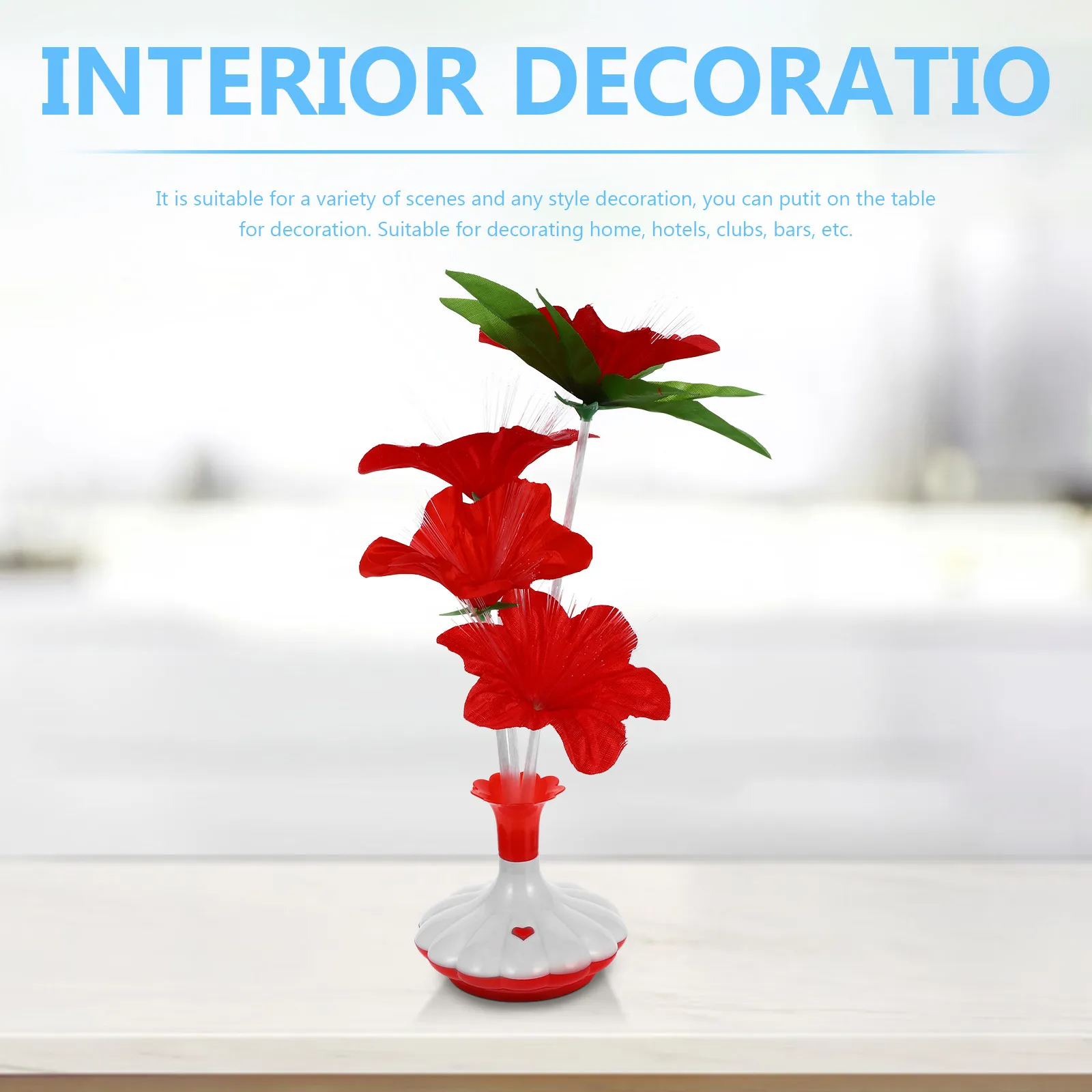 

Набор из 4 светодиодных ламп в форме цветов, разноцветные светящиеся вазы, настольный ночник для декора гостиной, спальни, клуба