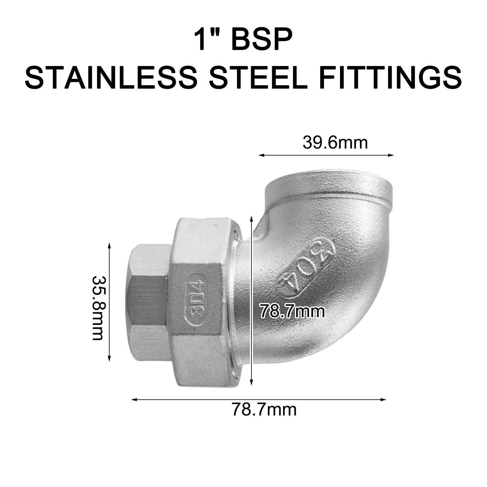 

Прямоугольный фитинг из нержавеющей стали 304, как показано на рисунке, рабочие условия питания для промышленного использования