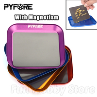 PYFORE Aluminum Alloy Screw Tray with Magnetic RC Remote Control Model Toy Car Maintenance Tool Screw Small Accessory Tray