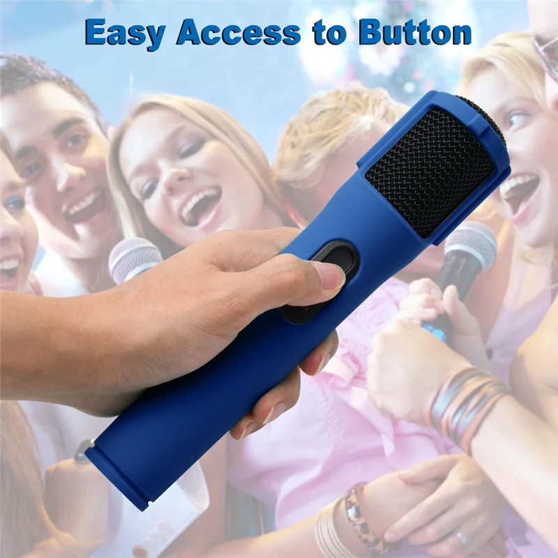 

ABNR 2 шт. силиконовый чехол для Partybox беспроводной микрофон защитный чехол с защитой от перекатывания с базовым чехлом для микрофона