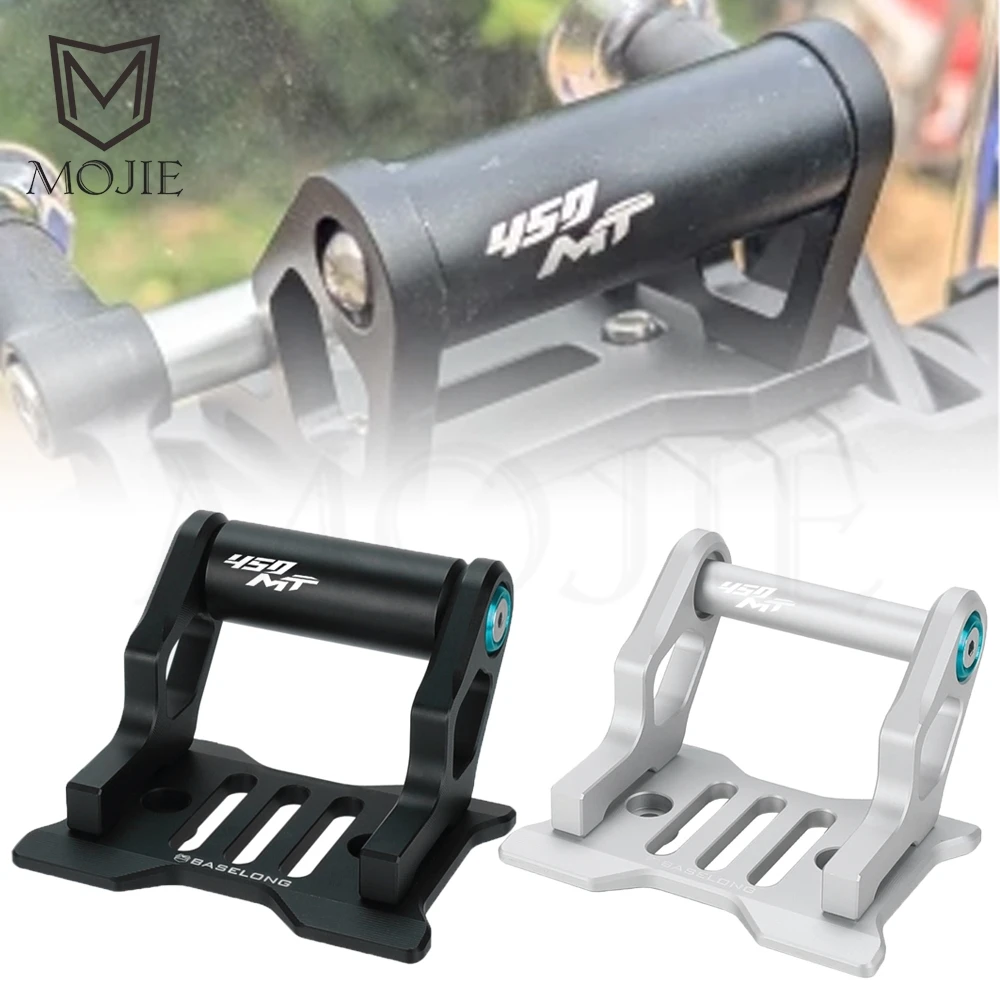 

2025 For CFMOTO 450MT 450 MT 2024 - 2026 Motorcycle Accessorie CNC aluminum GPS Phone Holder Stand Navigation Extension Bracket