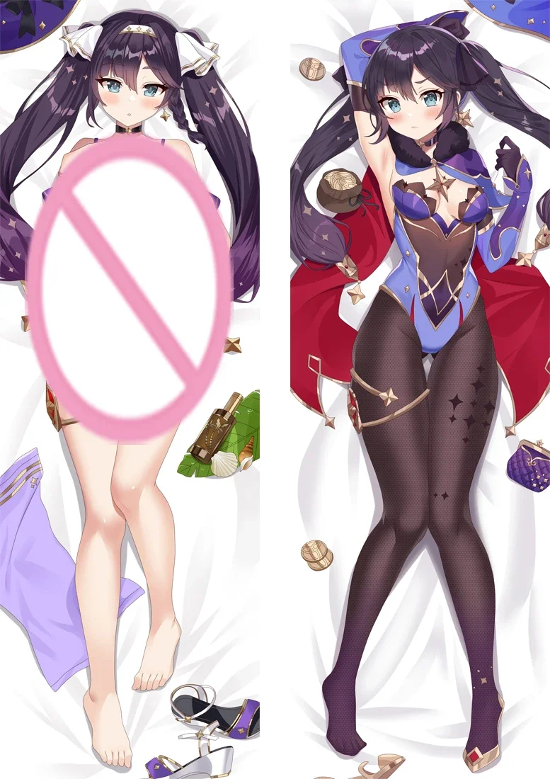 

Genshin Impact Mona Cushion Cover Hugging Body Pillow Case Double-Sided Bedding Pillow Covers Decorative Anime Dakimakura