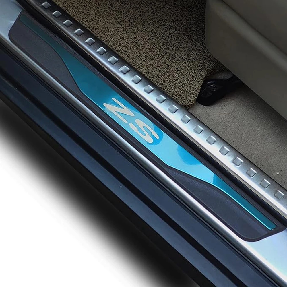 Für MG ZS 2024 2025 2026 Autozubehör Türschwellenleisten Trittschutz Pedalschutz Styling Auto-Schwellenaufkleber 4 Stück – Detail 4