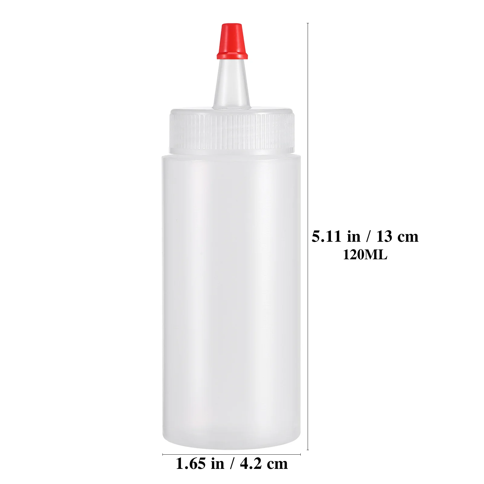 6 قطعة 120 مللي 4 أوقية زجاجات بلاستيكية قابلة لإعادة الاستخدام مانعة للتسرب خفيفة الوزن لتخزين السوائل مقاوم للماء قارورة حجمية تلميح زجاجة #2