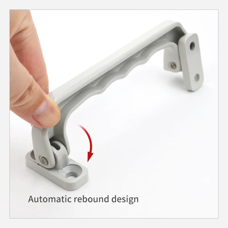 Handle Aluminum Alloy Carbon Steel Folding U-Shaped Door Mechanical Drawer Handles Drawers Kitchen Closet Wardrobe Handles