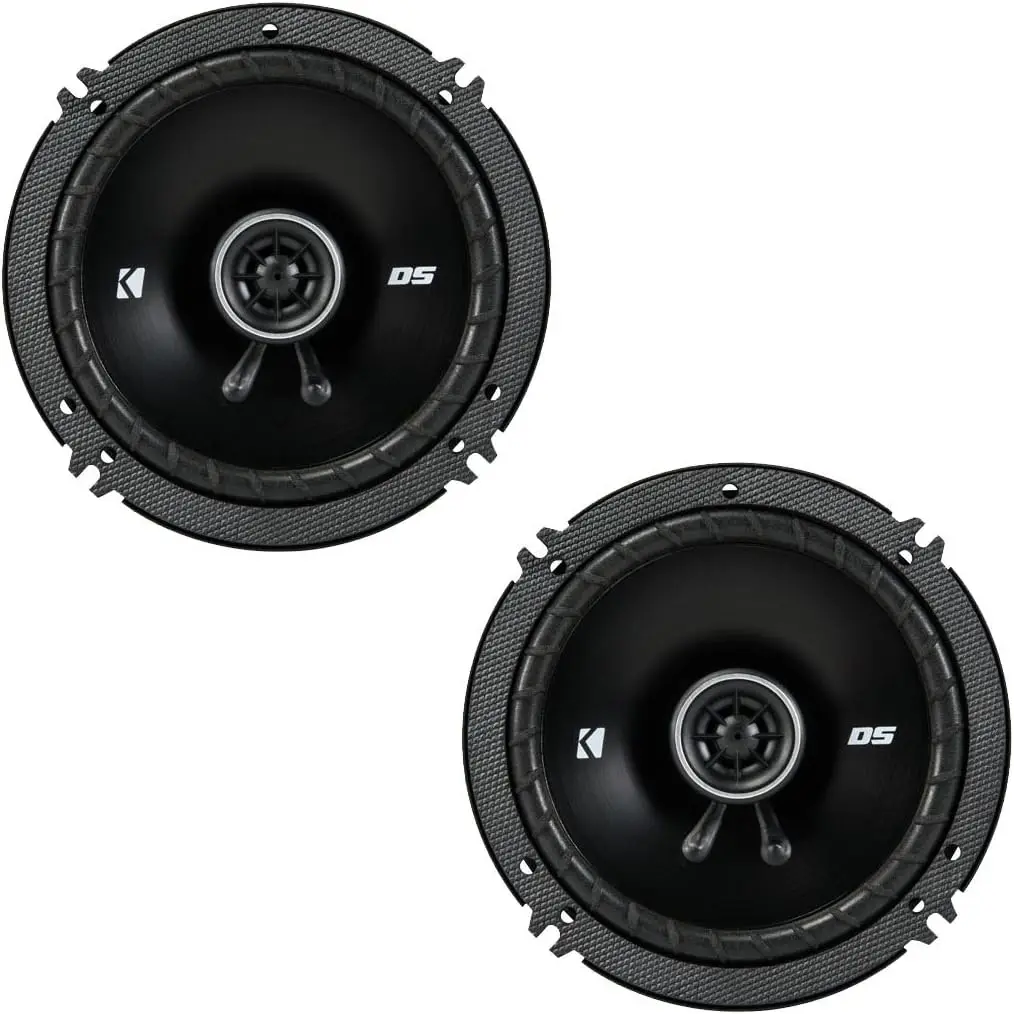 6.5-Inch Coaxial Car Speakers, 4-Ohm Pair for Clear Audio and Bass
