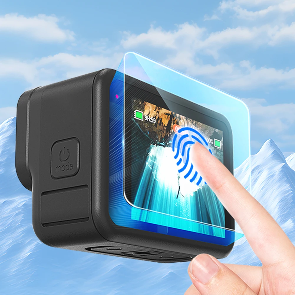 1/2 Pcs Tempered Glass Film Anti-scratch Screen Protector+Lens Protector+Front Screen Film 9H Hardness for GoPro Hero 13 Camera