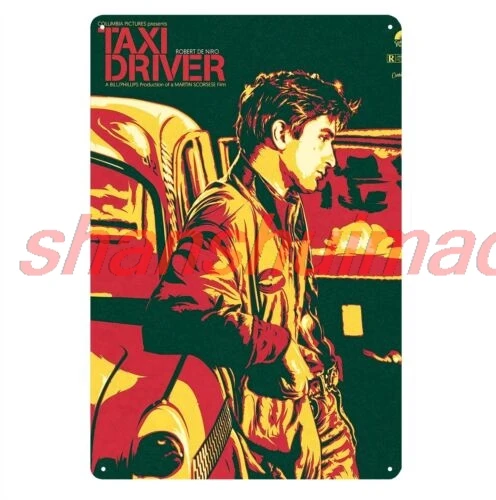 ALI Taxi Driver Rober De Niro Movie Metal Poster Tin Sign 20x30cm Collectable Plate