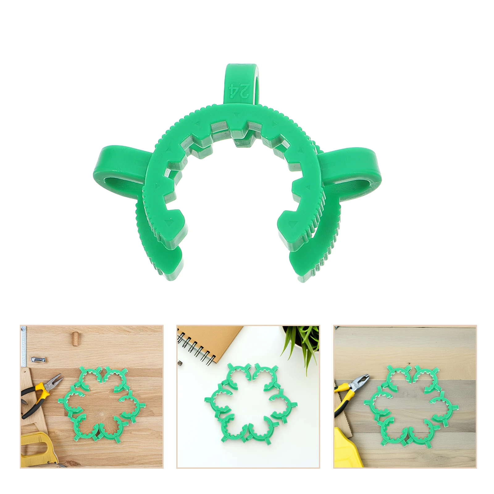 

12 Pcs Connector Clamp Glass Fixing Clip Mounting Cable Retaining Clamps Interface Garbage Sorting Corner