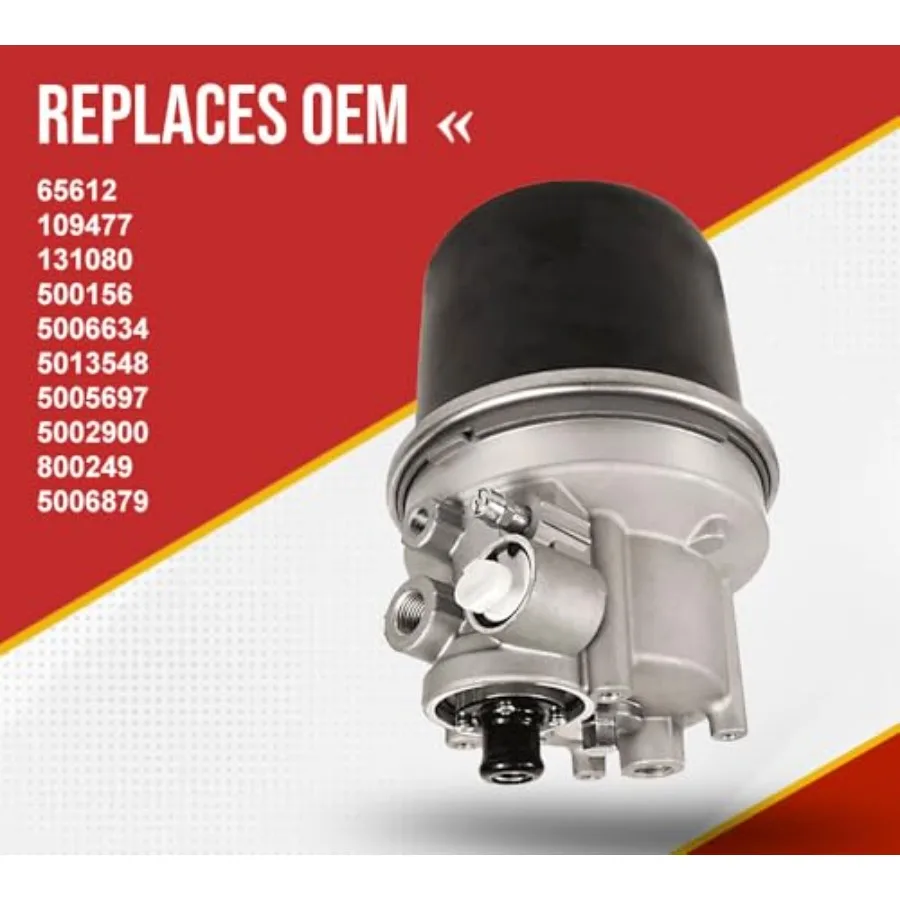 مجموعة مجفف الهواء AD-IP لاستبدال شاحنات Freightliner Kenworth لـ Bendix 065612 Haldex 109477 H-30004 مع أداء محسن