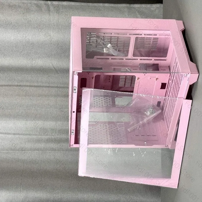 Pink seaview room computer chassis MATX motherboard 240 water cooling secondary