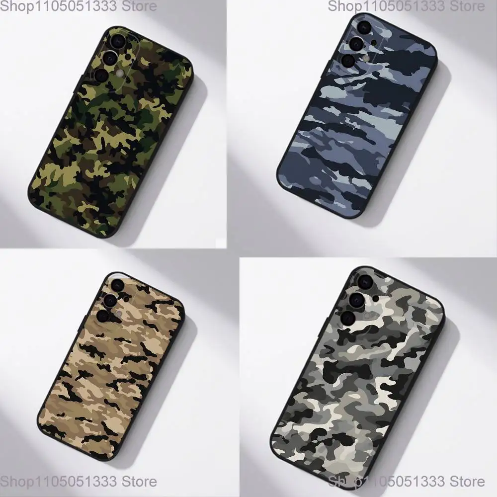 

Fashion Camouflage Phone Case For Samsung S25,S24,S21,S22,S23,S30,Ultra,S20,Plus,Fe,Lite,5G Black Cover