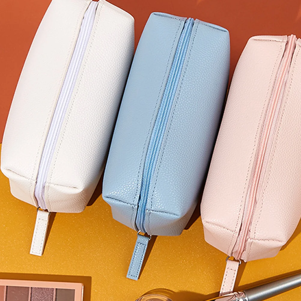 

Portable Waterproof Bags PU Makeup Pouch Travel Skincare Girls Purse Sunglasses Case Storage Bag For Lipstick
