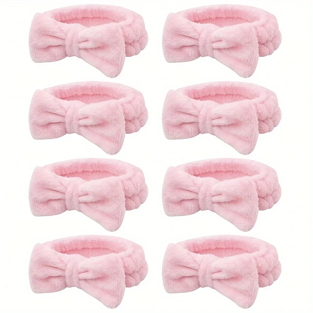1PCS Women Makeup Coral Fleece Headband Wash Face Soft Hair Holder Elastic Top Knot Hairbands Girl Headwear Hair Accessories