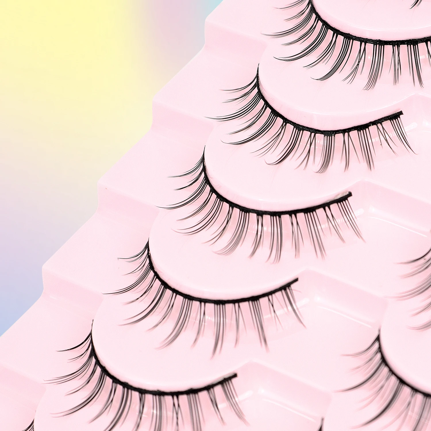 Comic Eye 10 paia di occhi ingranditi Ciglia finte stile naturale Little Devil Black Meme